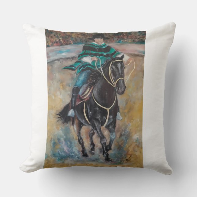Horse and Rider Cushion (Front)