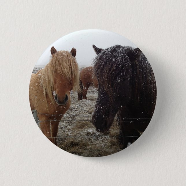 Horse and Rider Gifts, Personalised 6 Cm Round Badge (Front)