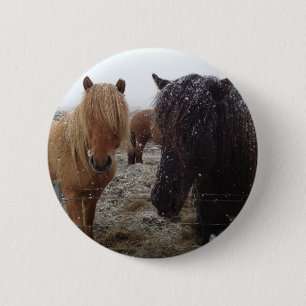 Horse and Rider Gifts, Personalised 6 Cm Round Badge