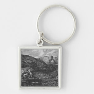 Horse and Rider Key Ring