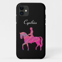 Horse and Rider Paint Splatter