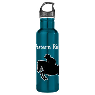 Horse and Rider silhouette Personalize 24oz Stainl 710 Ml Water Bottle