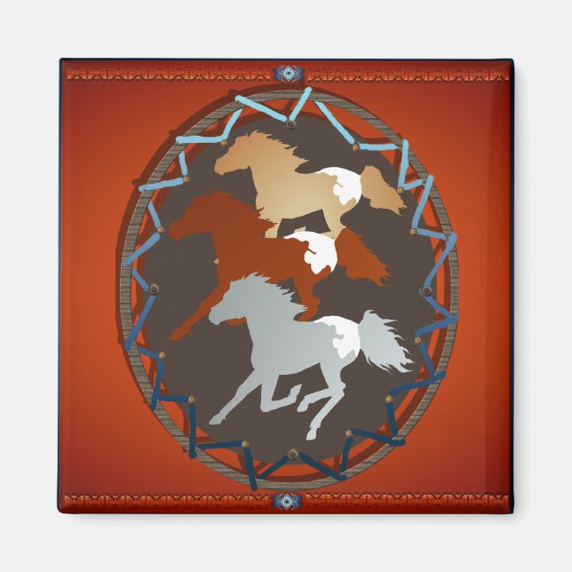Horse and Shield_Magnet Magnet (Front)