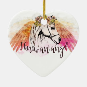 Horse Angel Christmas Ornament