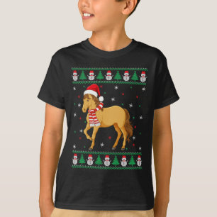 Horse Animal Matching Family Ugly Christmas Sweate T-Shirt