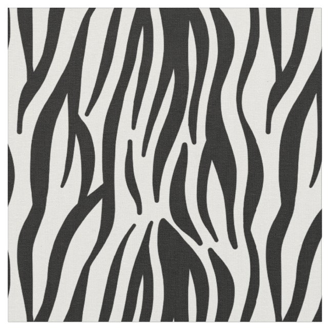 Horse Animal zebra pattern black and white Camo Fabric (Close Up)