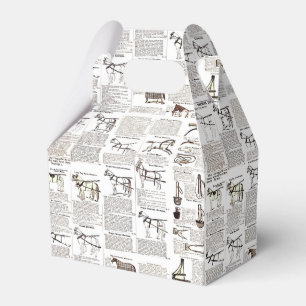 Horse Antique Advertising Newspaper Art Favour Box
