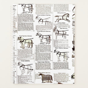 Horse Antique Advertising Newspaper Art Planner