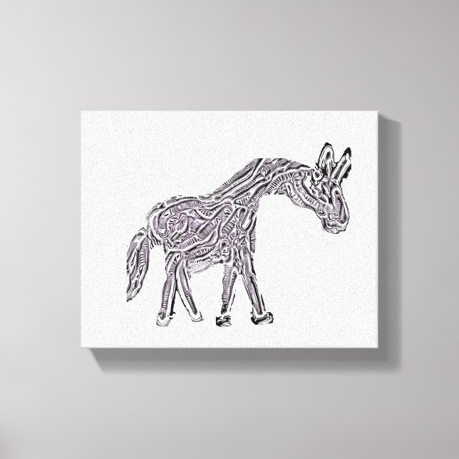 Horse Art Canvas Print (Front)