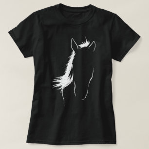 Horse Art Equestrian Horse Lover Rider Horseback T-Shirt