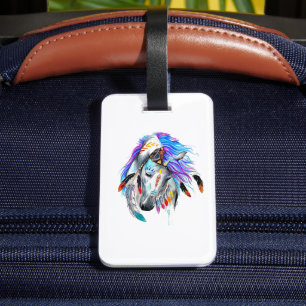 Horse Art Luggage Tag