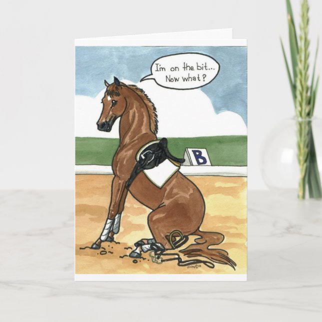 Horse art ON THE BIT now what Card (Front)