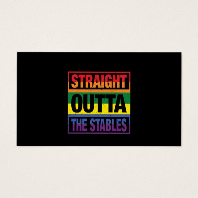 Horse Art Straight Outta The Stables (Front)