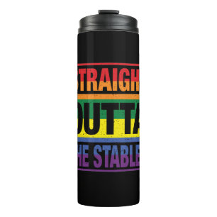 Horse Art Straight Outta The Stables Thermal Tumbler