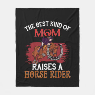 Horse Art The Best Kind Of Mum Fleece Blanket