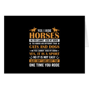 Horse Art Yes I Ride Horses