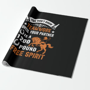 Horse Art You Don't Know Teamwork Wrapping Paper