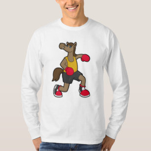 Horse as Boxer with Boxing gloves T-Shirt