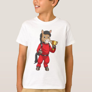 Horse as Champion with Trophy T-Shirt