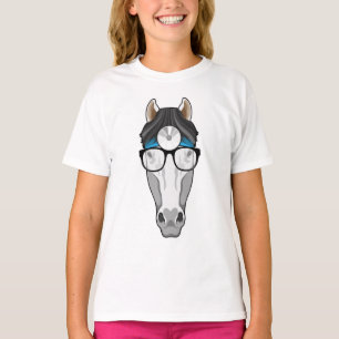 Horse as Doctor with Glasses T-Shirt