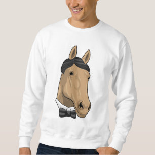 Horse as Gentleman with Bow tie Sweatshirt