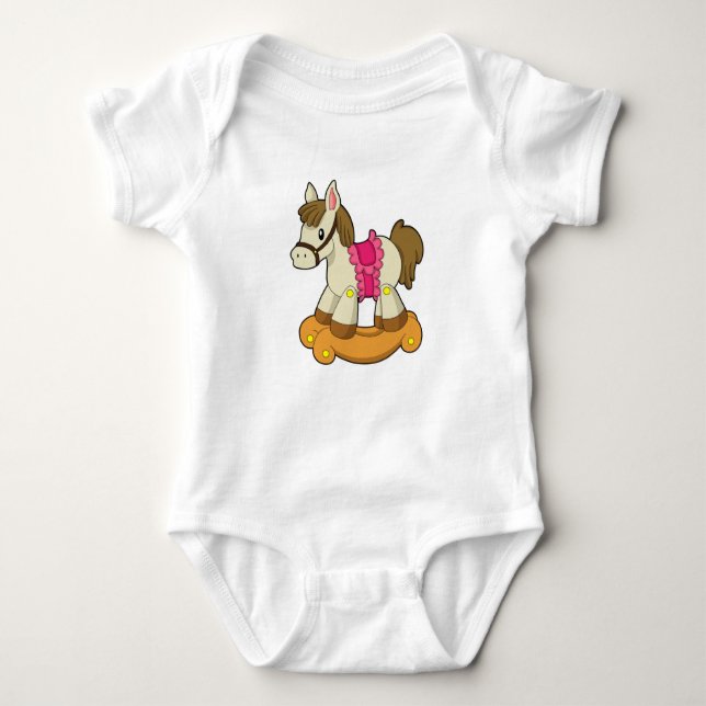 Horse as Rocking horse.PNG Baby Bodysuit (Front)