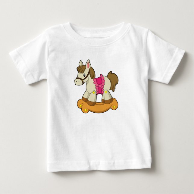 Horse as Rocking horse.PNG Baby T-Shirt (Front)