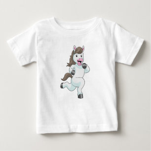 Horse as Runner at Running Baby T-Shirt
