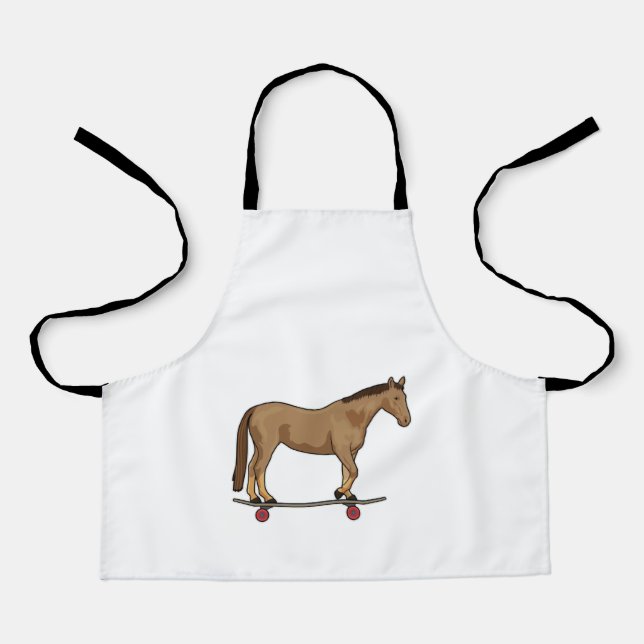 Horse as Skater on Skateboard Apron (Front)