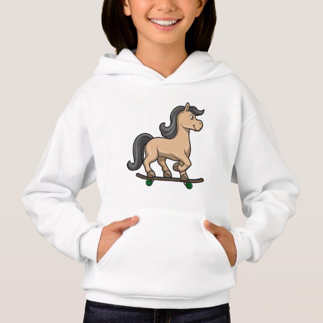 Horse as Skater with Skateboard (Front)