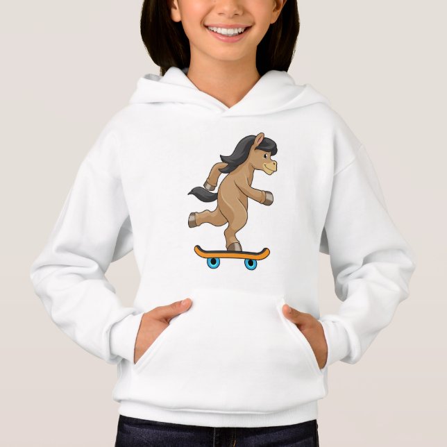 Horse as Skater with Skateboard (Front)