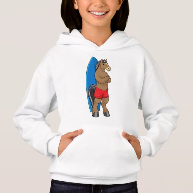 Horse as Surfer with Surfboard (Front)