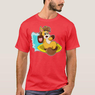 Horse as Surfer with Surfboard 1 T-Shirt