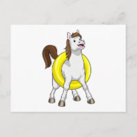 Horse as Swimmer with Lifebouy