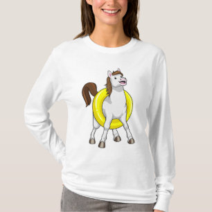 Horse as Swimmer with Lifebouy T-Shirt