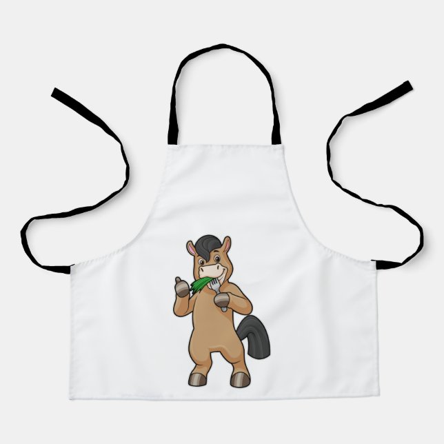Horse at Eating Vegan Apron (Front)