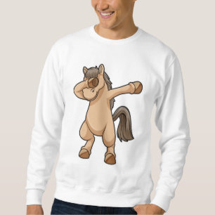 Horse at Hip Hop Dance Dab Sweatshirt
