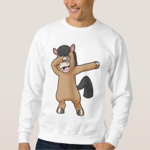 Horse at Hip Hop Dance Dab Sweatshirt