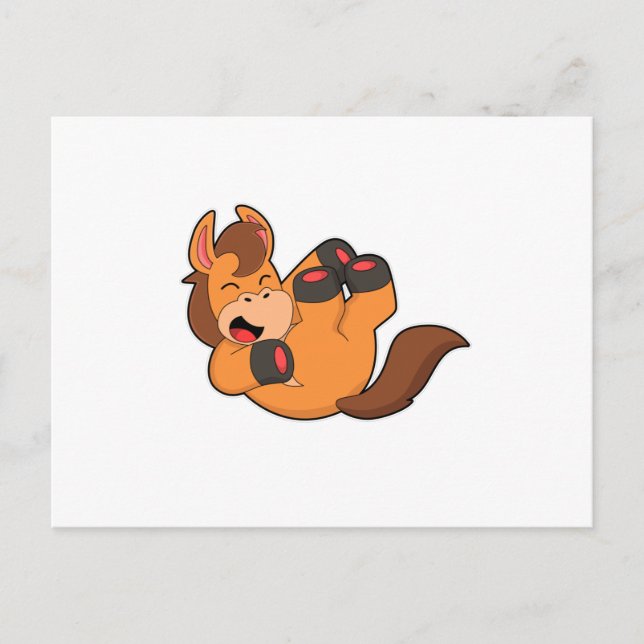Horse at Laughing Postcard (Front)