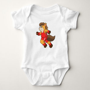 Horse at Running Baby Bodysuit