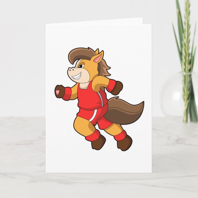 Horse at Running Card (Front)