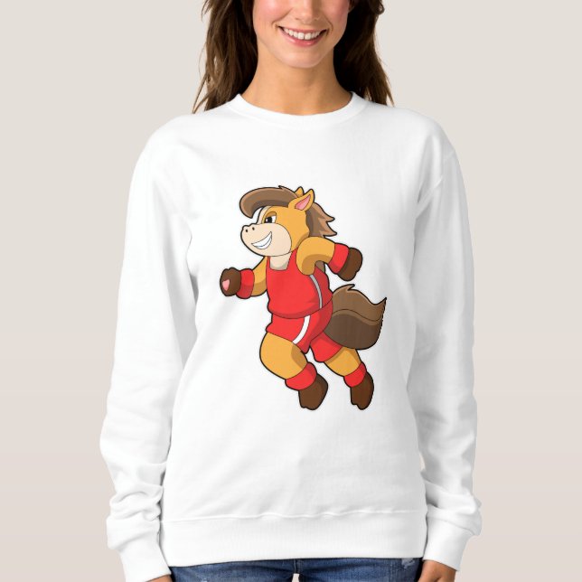 Horse at Running Sweatshirt (Front)