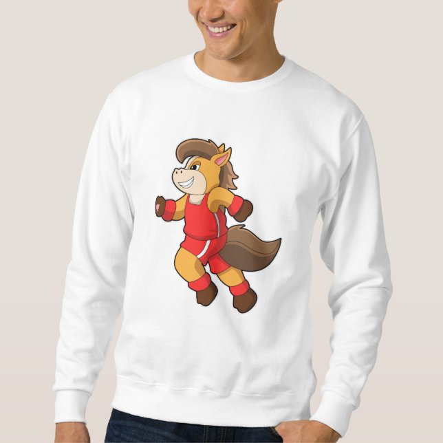 Horse at Running Sweatshirt (Front)
