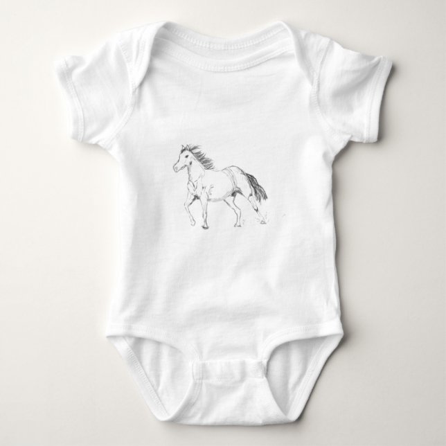 Horse Baby Bodysuit (Front)