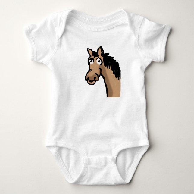 Horse Baby Bodysuit (Front)