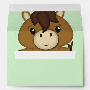 Horse Baby Shower Envelope