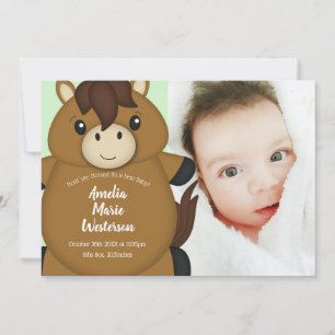 Horse Baby Shower Invitation