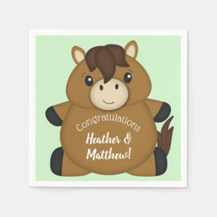Horse Baby Shower Napkin
