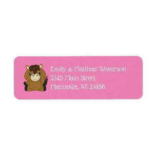 Horse Baby Shower Pink Girl