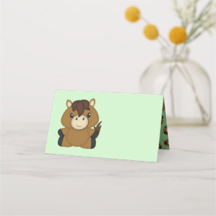 Horse Baby Shower Place Card